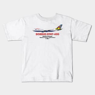 Boeing B747-400 - British Airways "Ndebele Emmly / South Africa" Kids T-Shirt